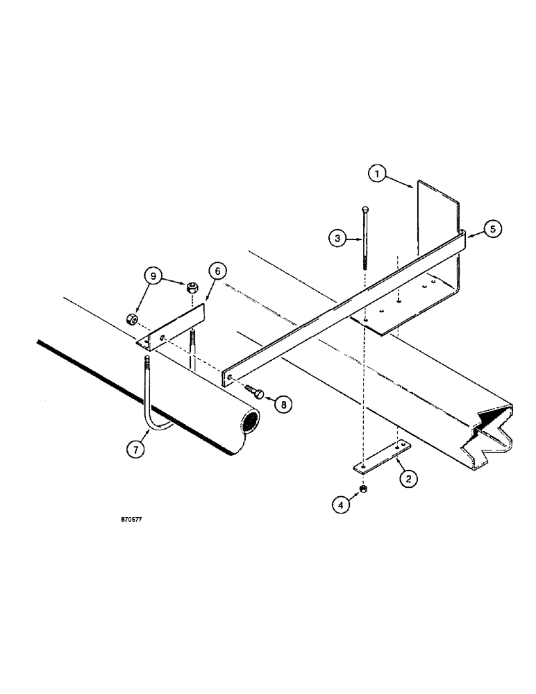 Схема запчастей Case IH 4900 - (9-52) - DEPTH GAUGE AND MOUNTING (09) - CHASSIS/ATTACHMENTS