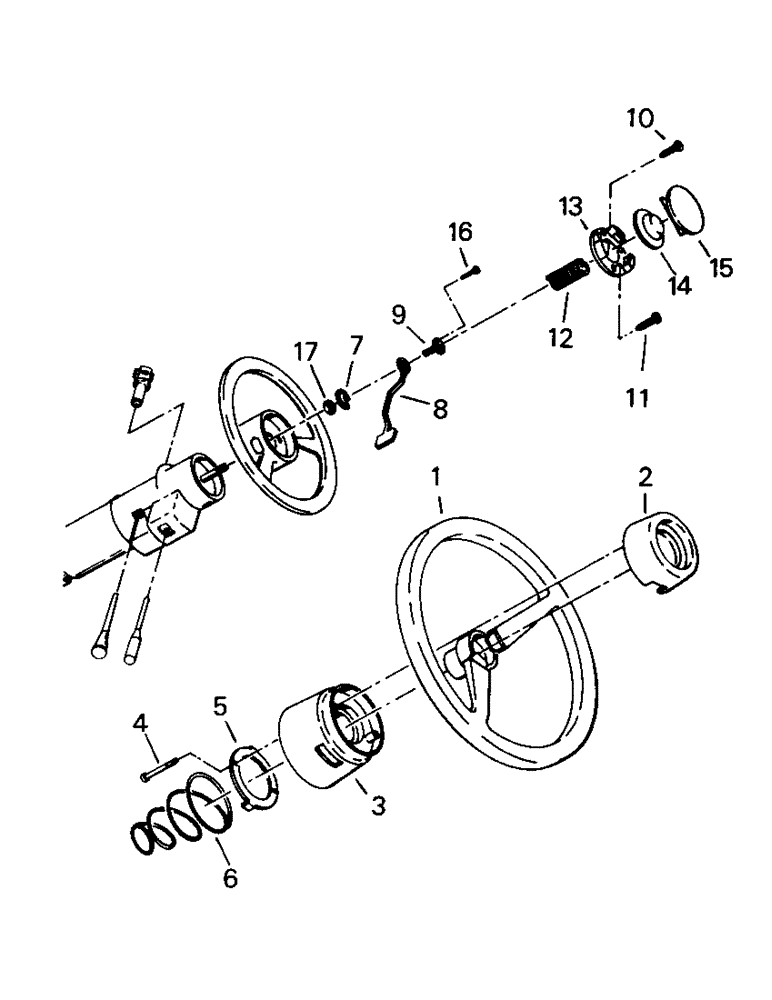 Схема запчастей Case IH ST220 - (01-11) - STEERING WHEEL AND ATTACHING PARTS, LATER STYLE, ASN 25240 (10) - CAB