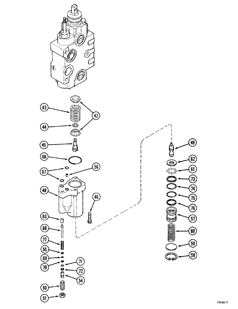 Схема запчастей Case IH 9350 - (8-84) - PRIORITY REMOTE HYDRAULIC VALVE KIT, WITH LOAD CHECK, (CONT) (08) - HYDRAULICS