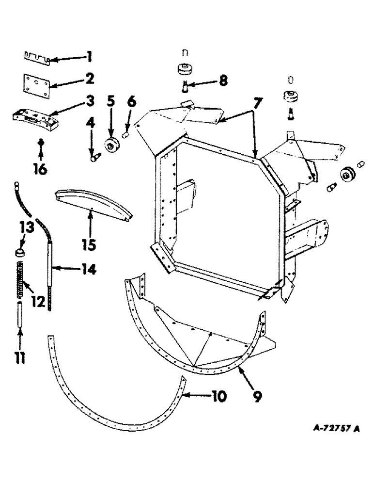 Схема запчастей Case IH 403 - (033) - FEEDER EXTENSION (60) - PRODUCT FEEDING