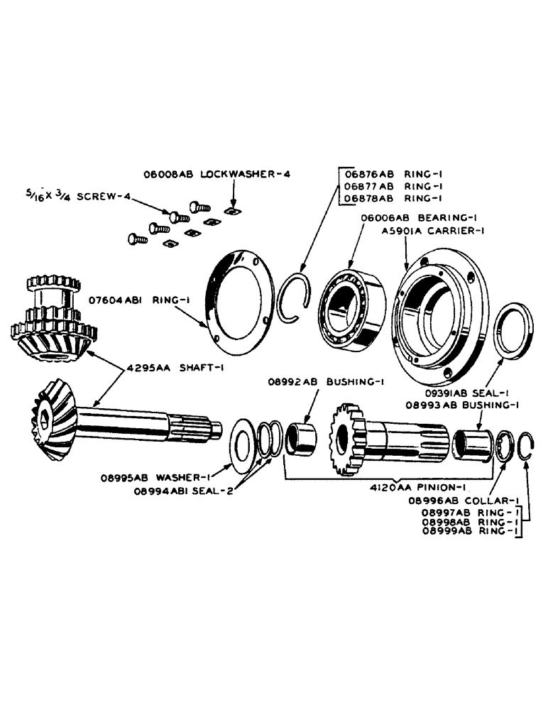 Схема запчастей Case IH D-SERIES - (066) - CLUTCH SHAFT, D, DC, DO, DV (06) - POWER TRAIN