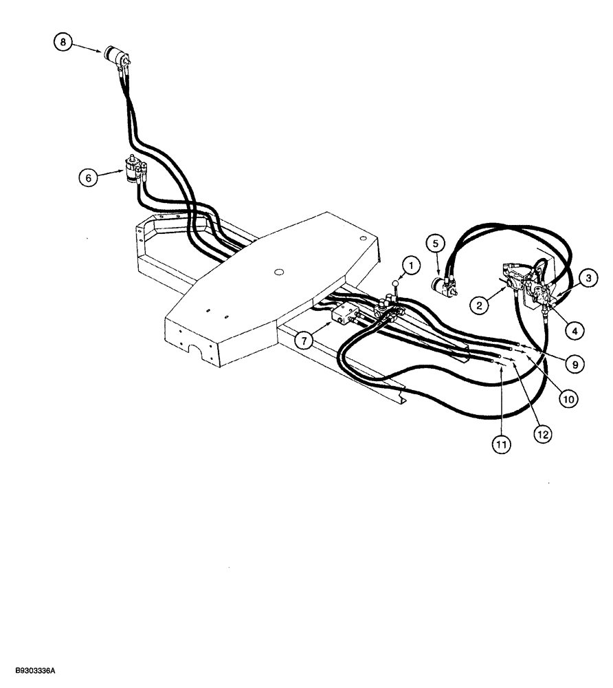 Схема запчастей Case IH 1260 - (1-008) - PICTORIAL INDEX, TRACTOR SOURCED HYDRAULIC SYSTEM (00) - PICTORIAL INDEX