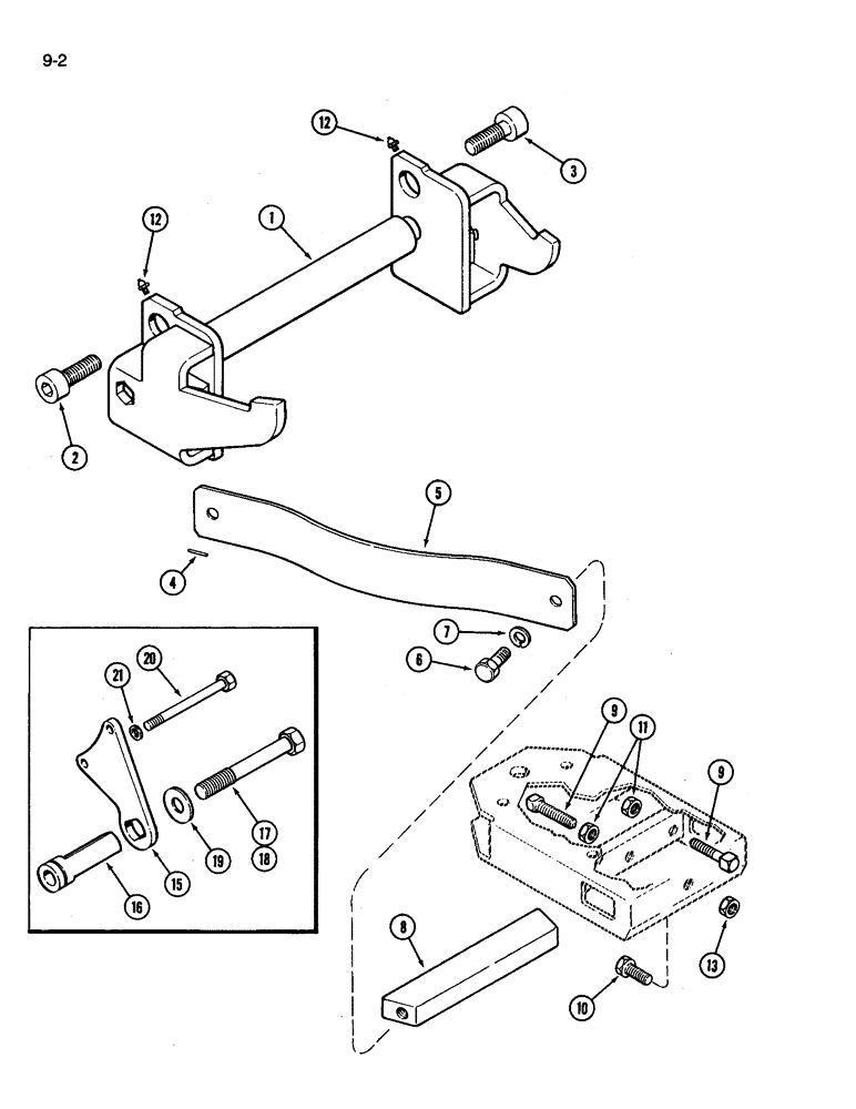 Схема запчастей Case IH 3394 - (9-002) - CROSSBAR AND WISHBONE SPRINGS (09) - CHASSIS/ATTACHMENTS