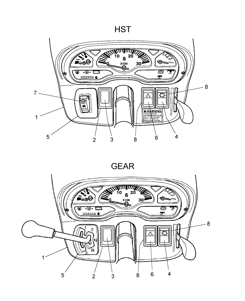 Схема запчастей Case IH FARMALL 35 - (06.08) - DASHBOARD & REAR HOOD (06) - ELECTRICAL SYSTEMS