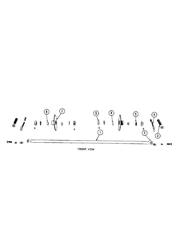 Схема запчастей Case IH 133 - (50[A]) - PICKUP LOWER SHAFT 