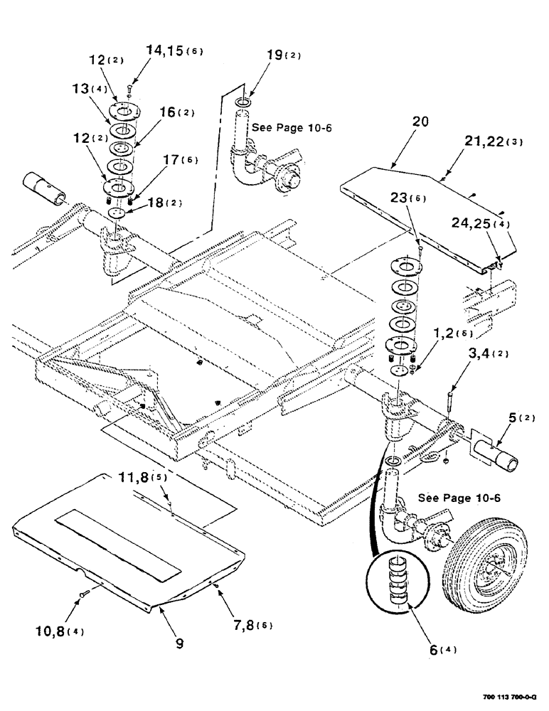 Схема запчастей Case IH 8581 - (10-02) - MAINFRAME AND CASTER ASSEMBLY Accumulator