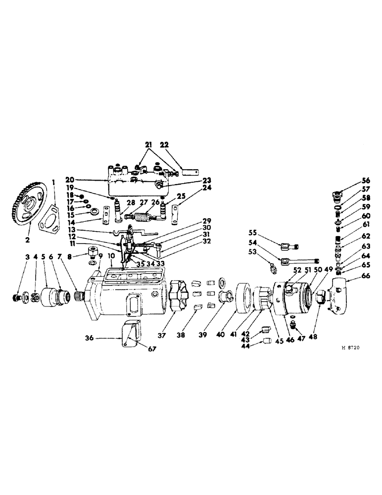 Схема запчастей Case IH 201 - (A-032) - DPA FUEL INJECTION PUMP, DIESEL ENGINE (10) - ENGINE