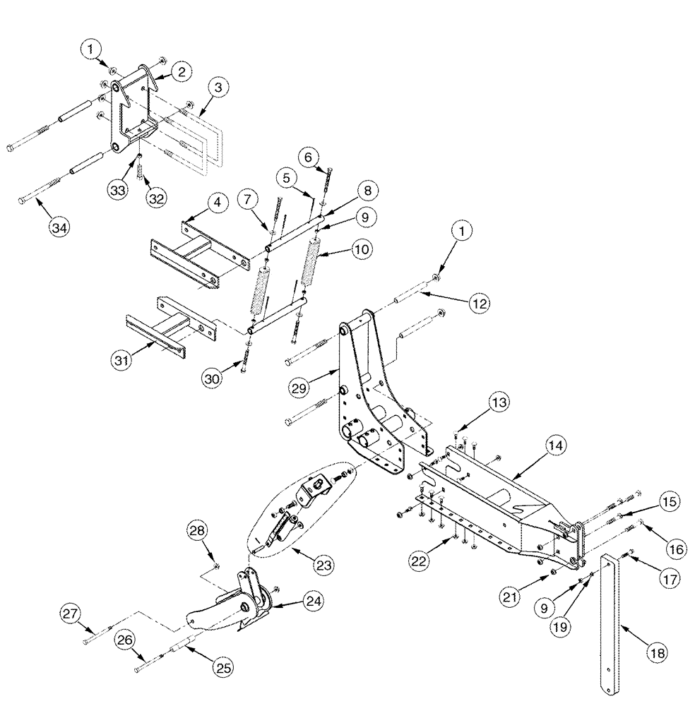 Схема запчастей Case IH 2240 - (09-05) - ROW UNIT 