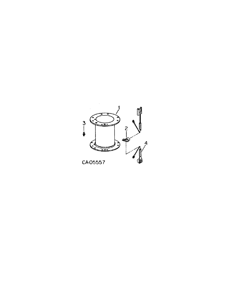 Схема запчастей Case IH 830 - (A-44[A]) - VERTICAL SPOUT EXTENSION ATTACHMENT 