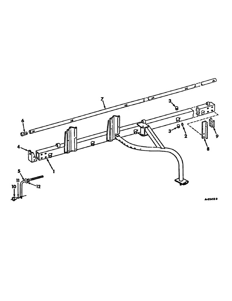 Схема запчастей Case IH 30 - (C-03) - MAIN FRAME AND LIFT, FOR FIVE AND SEVEN WHEEL RAKES 