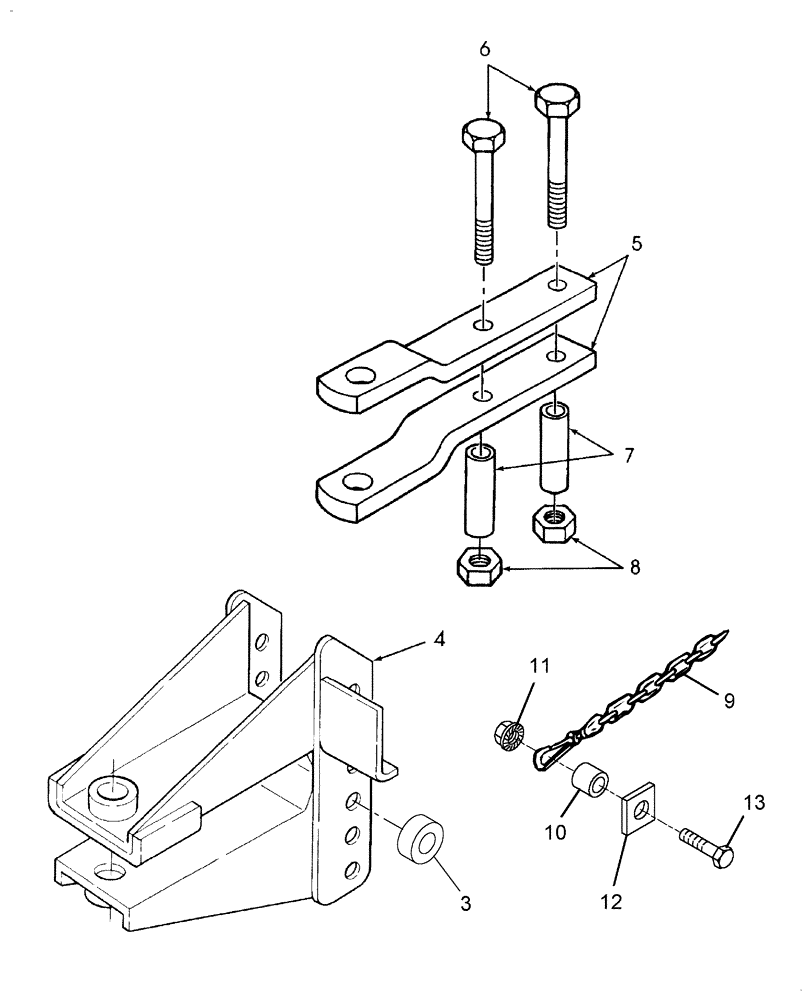 Схема запчастей Case IH SBX540 - (001) - HITCH (37) - HITCHES, DRAWBARS & IMPLEMENT COUPLINGS