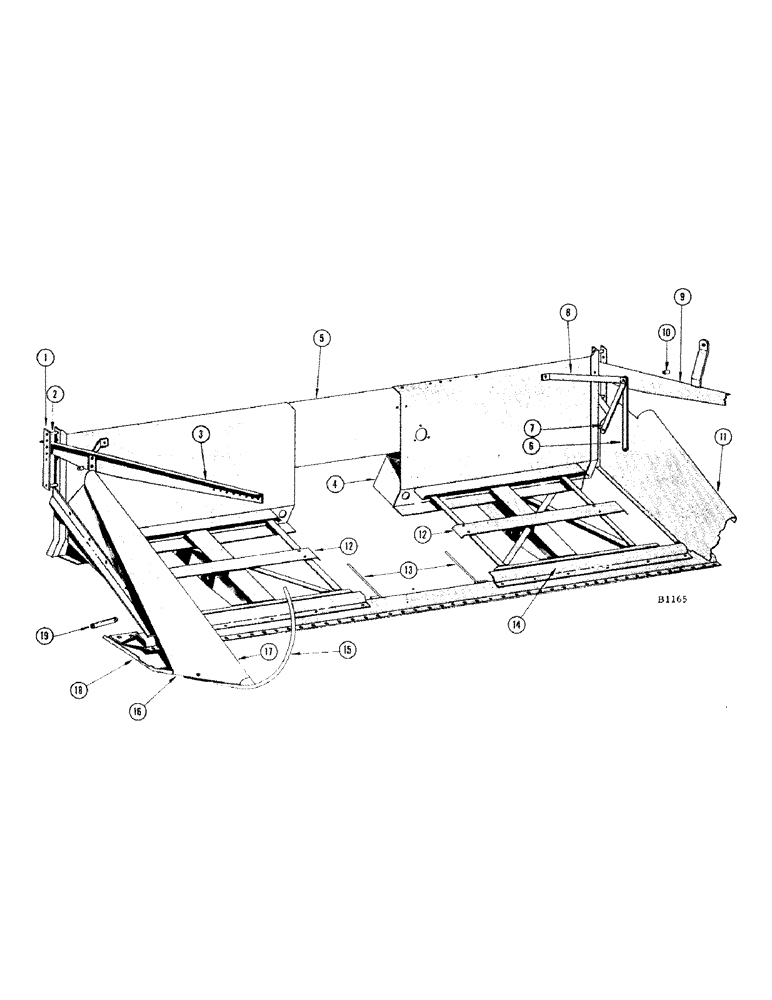 Схема запчастей Case IH 840 - (10) - HEADER PLATFORM 