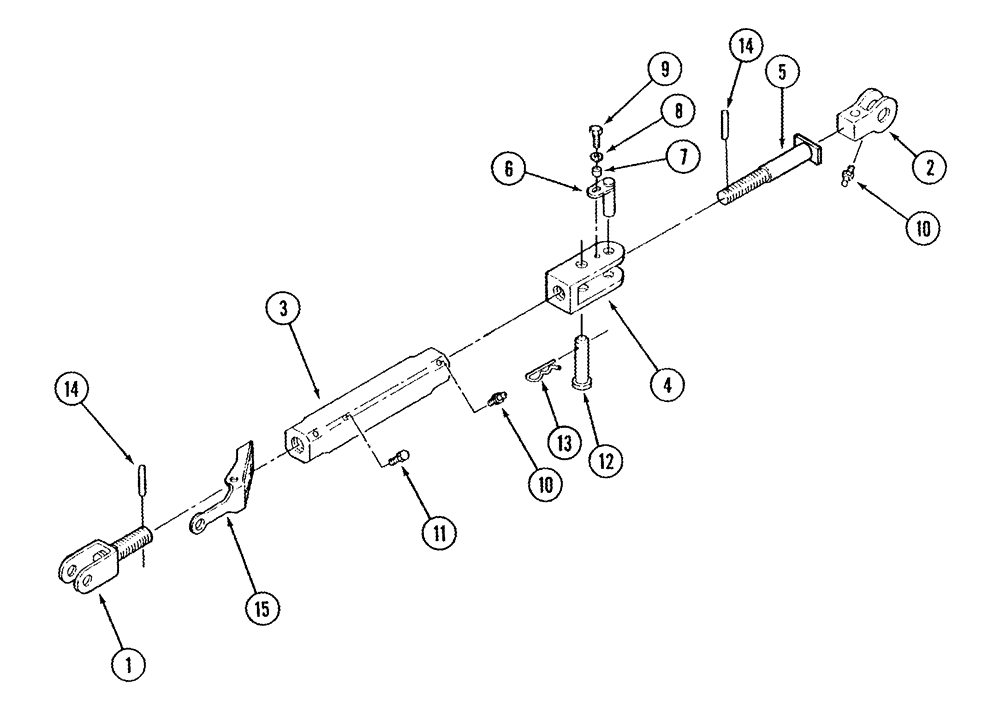 Схема запчастей Case IH STX325 - (09-05) - LINK ASSY LIFT (09) - CHASSIS/ATTACHMENTS