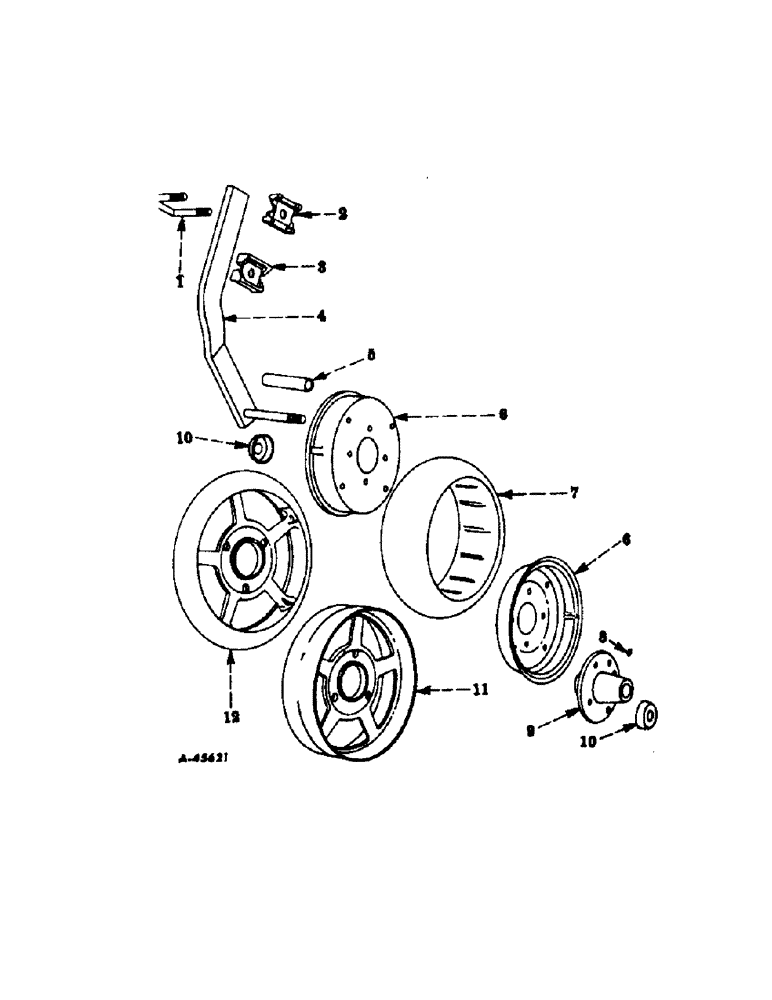 Схема запчастей Case IH 268 - (S-08) - GAUGE WHEELS 