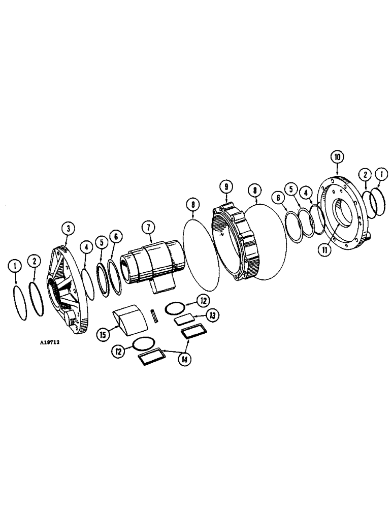 Схема запчастей Case IH 213S - (14) - HYDRAULIC ACTUATOR, 3 BOTTOM, 4 BOTTOM 