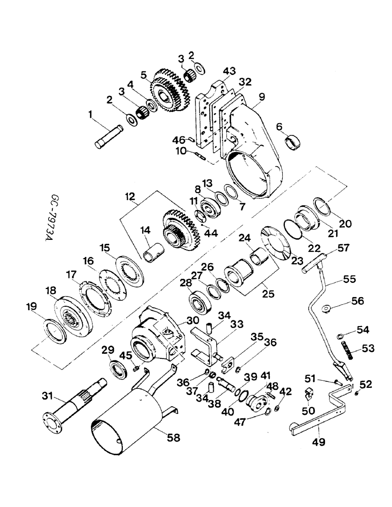 Схема запчастей Case IH 844S - (07-110) - TRANSMISSION, FRONT AXLE DRIVE (04) - Drive Train