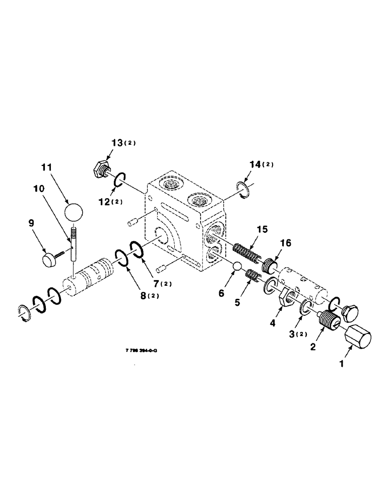 Схема запчастей Case IH 8820 - (9-106) - FLOW CONTROL VALVE ASSEMBLY, 7796394 VALVE ASSEMBLY COMPLETE (58) - ATTACHMENTS/HEADERS