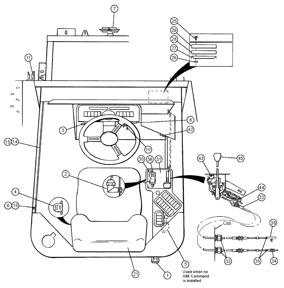 Схема запчастей Case IH SPX3200 - (01-002) - CONTROLS, ELECTRICAL Cab Interior