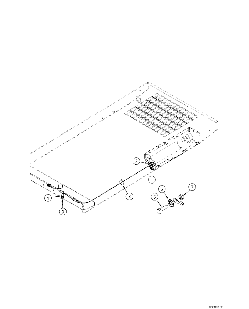 Схема запчастей Case IH 1845C - (04-07A) - HARNESS - AUXILIARY (04) - ELECTRICAL SYSTEMS