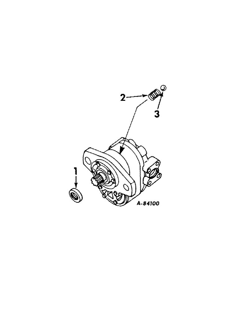 Схема запчастей Case IH 424 - (145) - HYDRAULIC SYSTEM, FRONT PTO PUMP, CESSNA, WITH SPLINED PUMP SHAFT (07) - HYDRAULIC SYSTEM