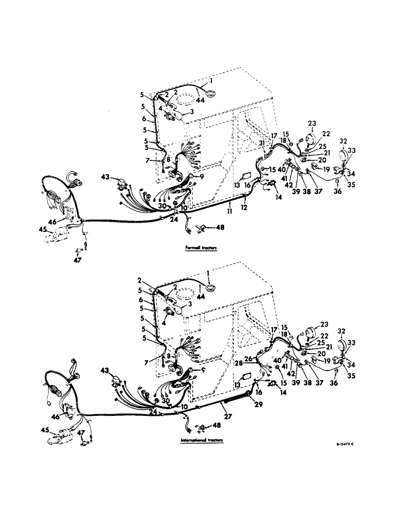 Схема запчастей Case IH 2806 - (G-37) - ELECTRICAL SYSTEM, TRACTOR CAB WIRING AND CONNECTIONS (06) - ELECTRICAL SYSTEMS