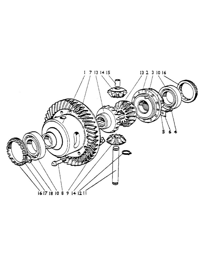 Схема запчастей Case IH 1200 - (036) - DIFFERENTIAL Gearbox