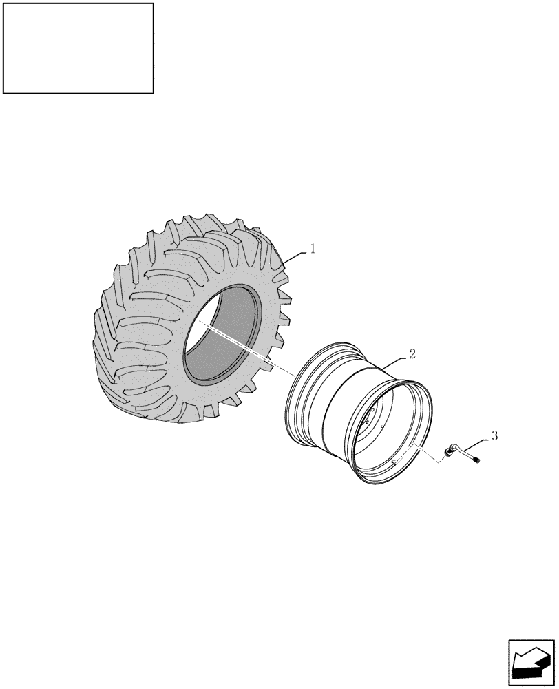 Схема запчастей Case IH AFX8010 - (D.50.C.61[2]) - WHEELS, REAR D - Travel