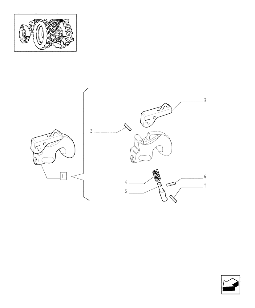 Схема запчастей Case IH MXM130 - (1.89.6/09G) - HOOK - BREAKDOWN (09) - IMPLEMENT LIFT