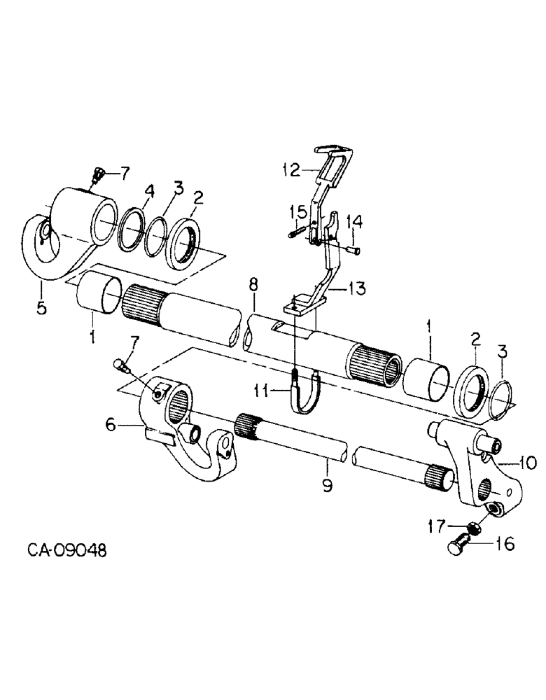 Схема запчастей Case IH 7488 - (10-47) - HYDRAULICS, DRAFT SENSING (07) - HYDRAULICS