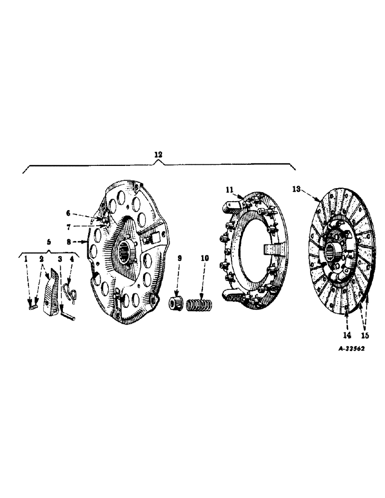 Схема запчастей Case IH SUPER M-TA - (238) - CHASSIS, CLUTCH, IH, FOR TRACTORS 60001 UP (12) - CHASSIS