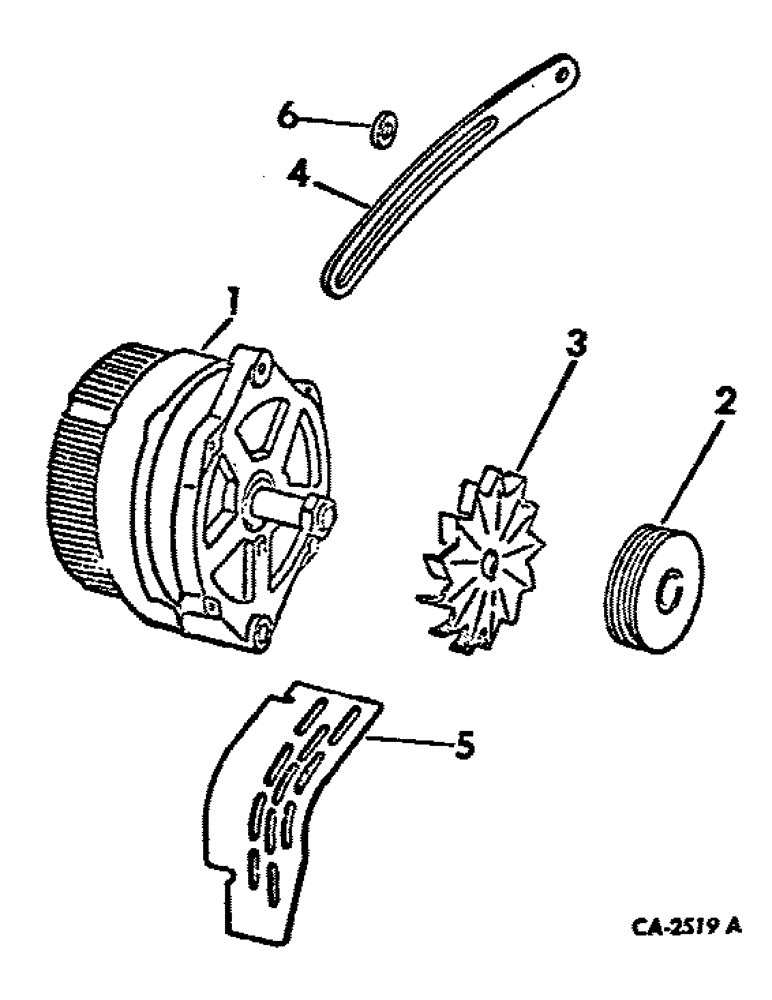 Схема запчастей Case IH 5288 - (08-06) - ELECTRICAL, ALTERNATOR-GENERATOR MOUNTING (06) - ELECTRICAL