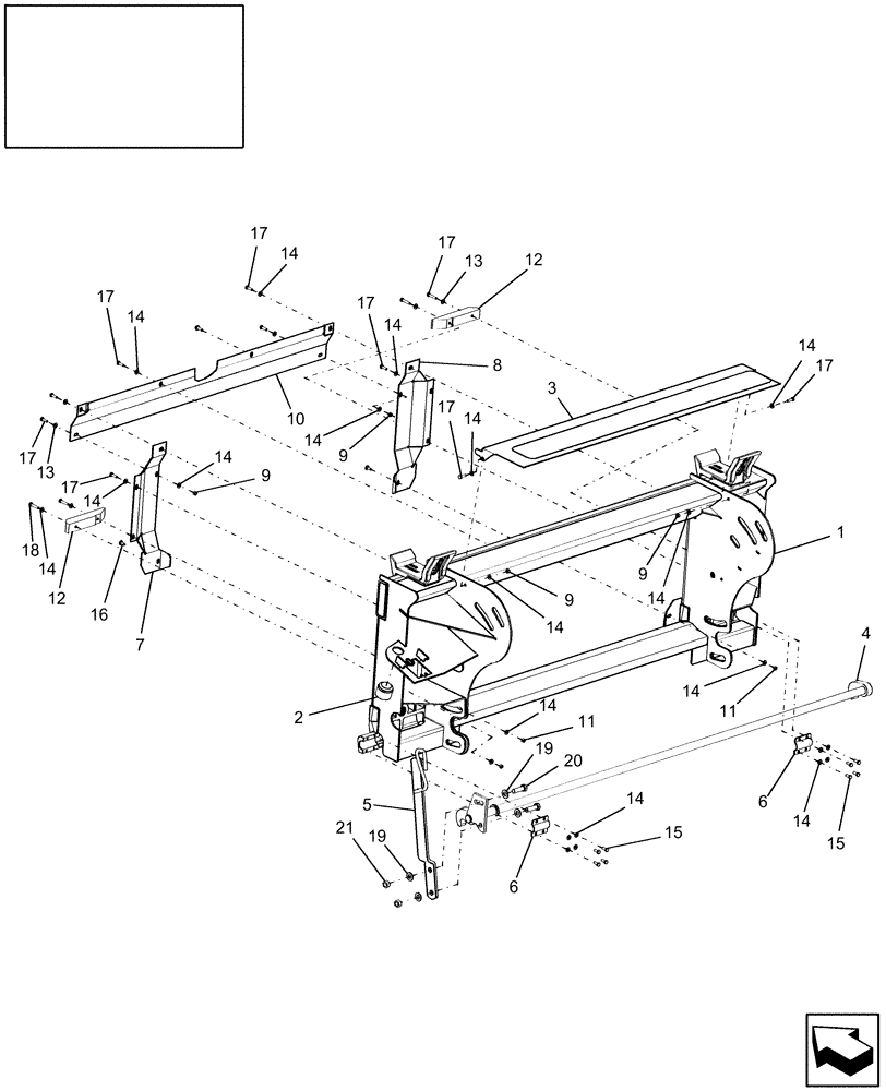 Схема запчастей Case IH 9120 - (60.110.20) - FEEDER ADAPTER, FIXED (60) - PRODUCT FEEDING