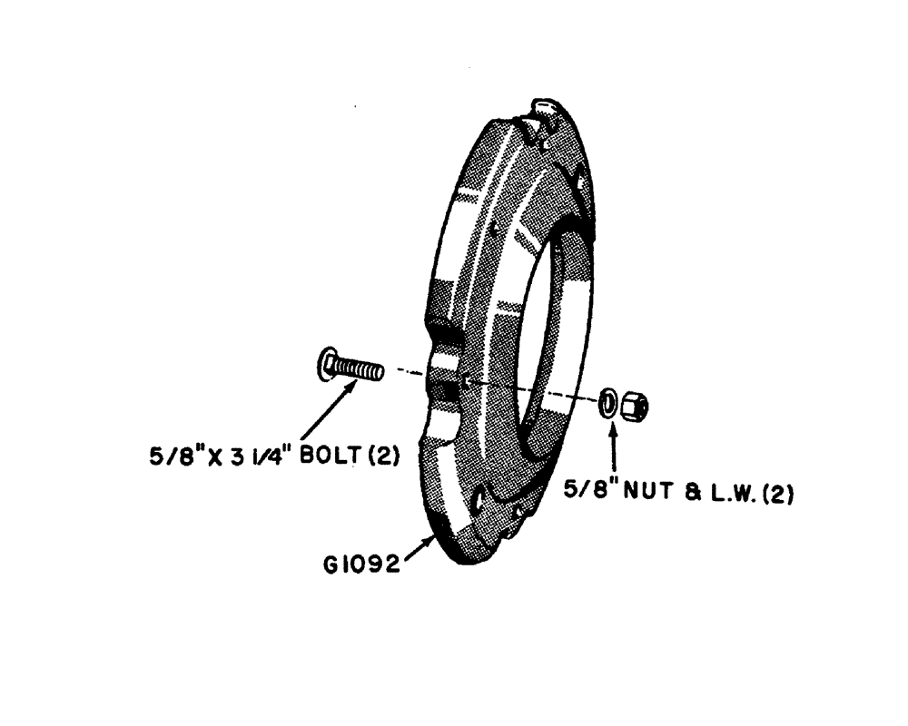 Схема запчастей Case IH 630 - (088) - REAR WHEEL WEIGHTS (06) - POWER TRAIN