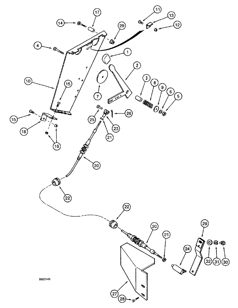 Схема запчастей Case IH 1666 - (3-12) - THROTTLE CONTROL (02) - FUEL SYSTEM