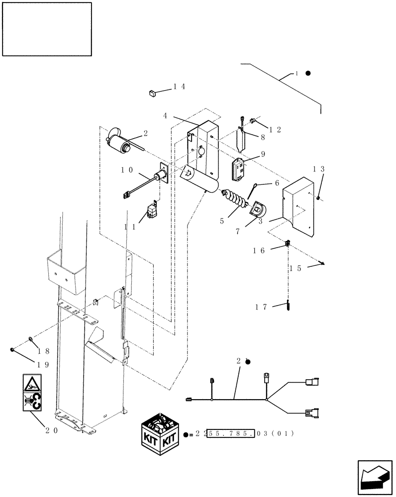 Схема запчастей Case IH 7230 - (55.424.02) - MOISTURE SENSOR (55) - ELECTRICAL SYSTEMS