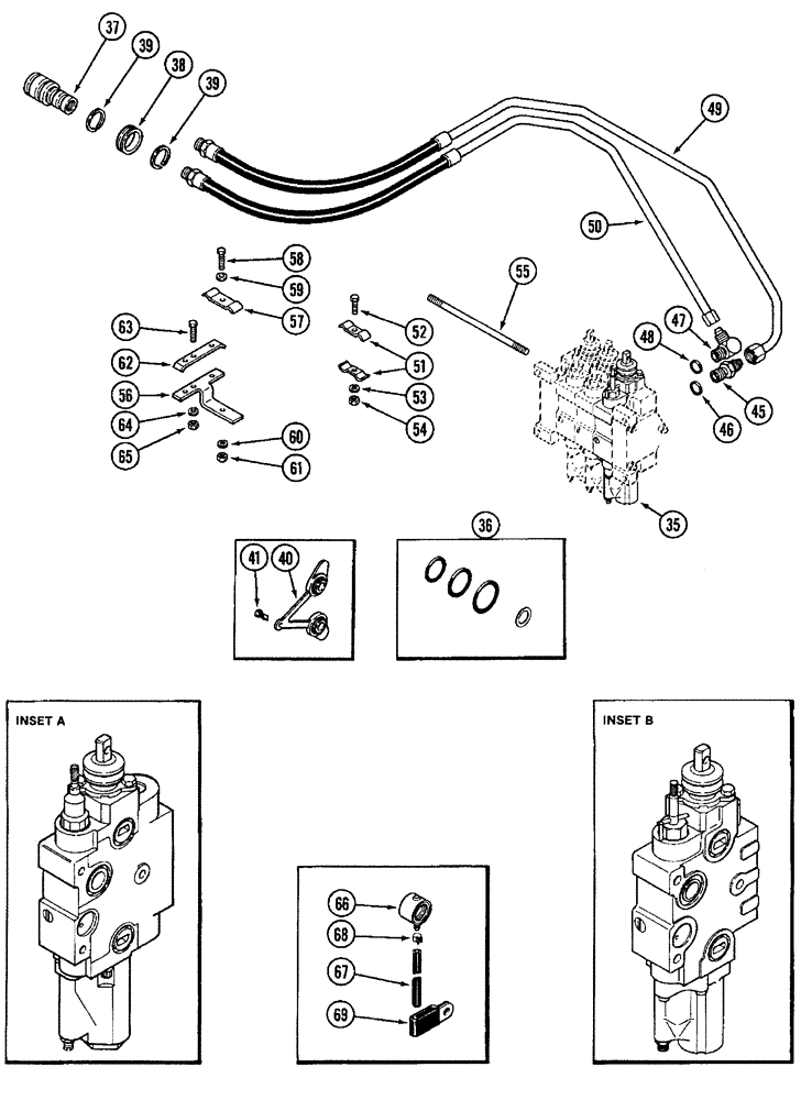 Схема запчастей Case IH 2094 - (8-300) - REMOTE HYDRAULICS, REMOTE ATTACHMENT - NO. 3 CIRCUIT (08) - HYDRAULICS