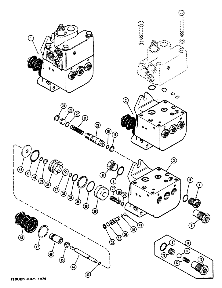 Схема запчастей Case IH 1570 - (149A) - G101002 POWER BRAKE VALVE (07) - BRAKES