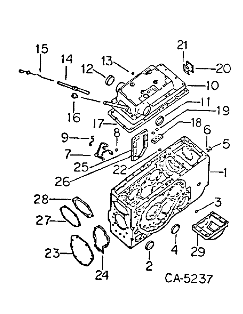 Схема запчастей Case IH 3588 - (07-16) - DRIVE TRAIN, REAR FRAME AND COVERS (04) - Drive Train