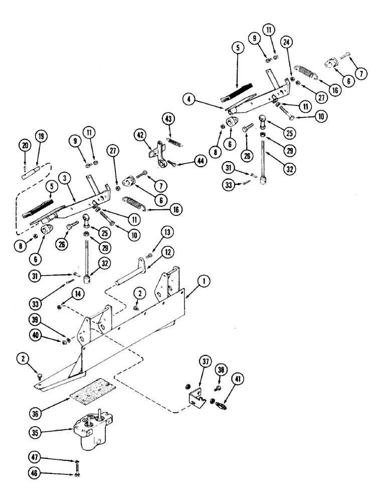 Схема запчастей Case IH 2594 - (7-02) - BRAKE PEDALS AND VALVE (07) - BRAKES