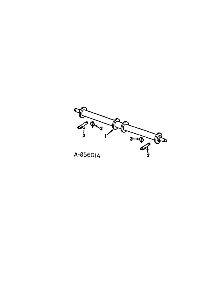 Схема запчастей Case IH 80 - (YB-02[A]) - THREE-POINT HITCH SPINDLE CATEGORY III 