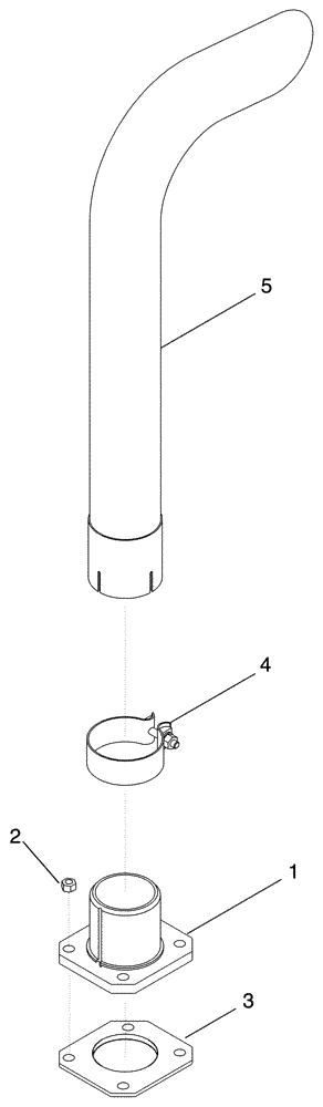 Схема запчастей Case IH P70 - (02-07) - EXHAUST SYSTEM - P70 (02) - ENGINE