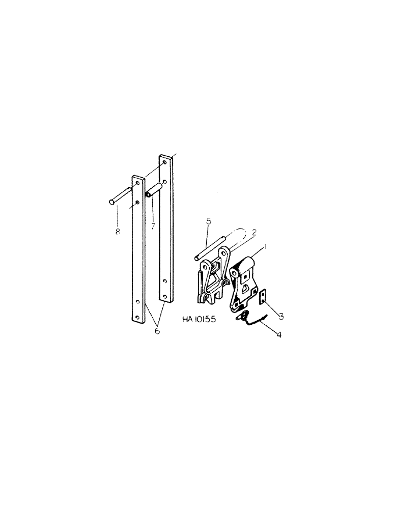 Схема запчастей Case IH 45 - (B-06) - C-FRAME EXTENION HINGE, REQUIRED FOR FOLDING C FRAME WHILE MACHINE IS IN TRANSPORT 