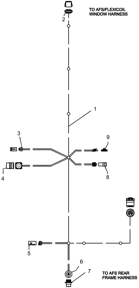 Схема запчастей Case IH 1210 - (55.100.20) - ELECTRICAL - HARNESS 87364530, AFS / FLEX CONTROL (55) - ELECTRICAL SYSTEMS