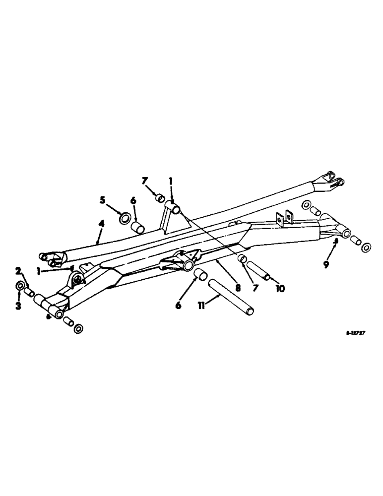 Схема запчастей Case IH 403 - (048) - MAIN WHEEL, UPPER AND LOWER HALF AXLE (25) - FRONT AXLE SYSTEM