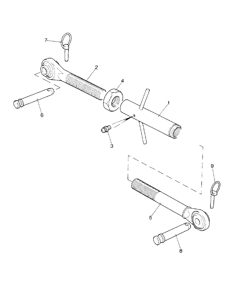 Схема запчастей Case IH 1290 - (L-05) - TOP LINK (09) - IMPLEMENT LIFT