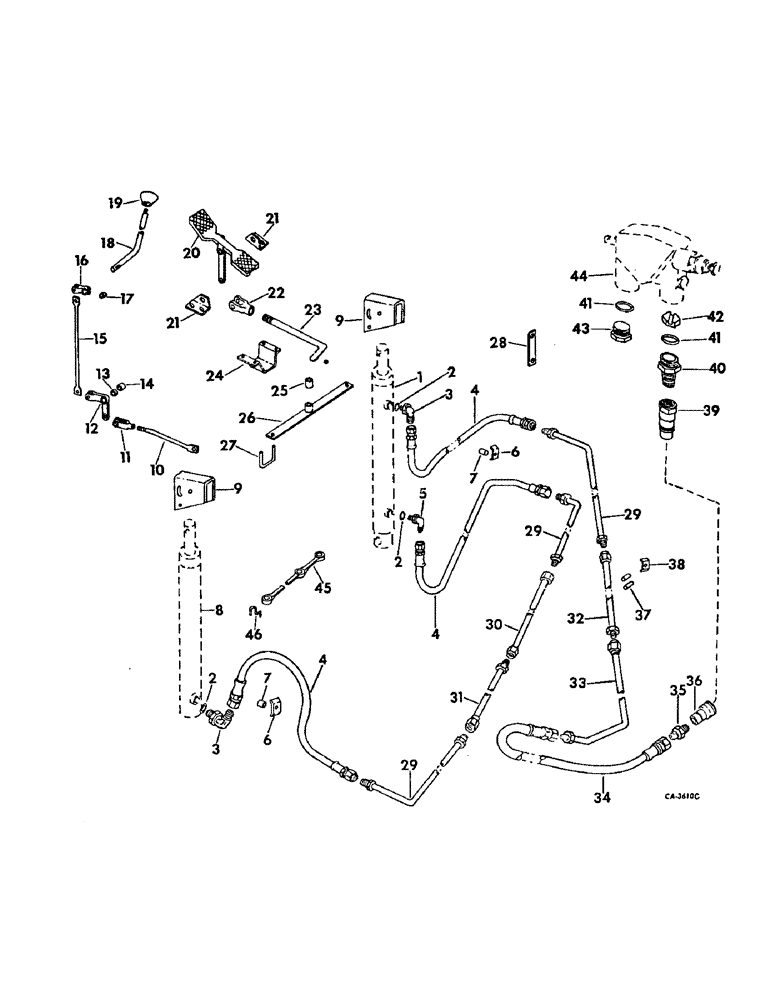 Схема запчастей Case IH 715 - (10-11) - HYDRAULICS, HYDRAULIC REEL LIFT (07) - HYDRAULICS