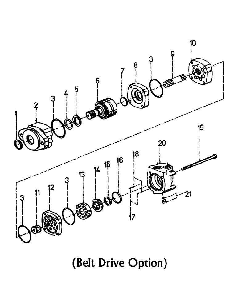 Схема запчастей Case IH AUSTOFT - (B01-03) - HYDRAULIC MOTOR, 2000 CHAR-LYNN, 24 CUBIC INCH Hydraulic Components & Circuits