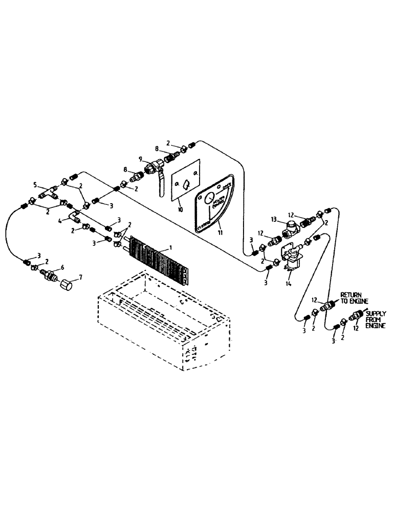 Схема запчастей Case IH 7700 - (B07-30) - CIRCUIT, CABIN HEATER Hydraulic Components & Circuits