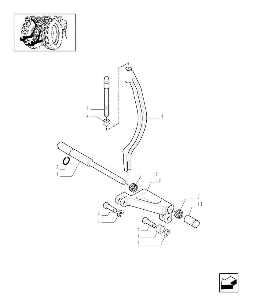 Схема запчастей Case IH JX1095N - (1.89.6[01]) - IMPLEMENT CARRIER (09) - IMPLEMENT LIFT