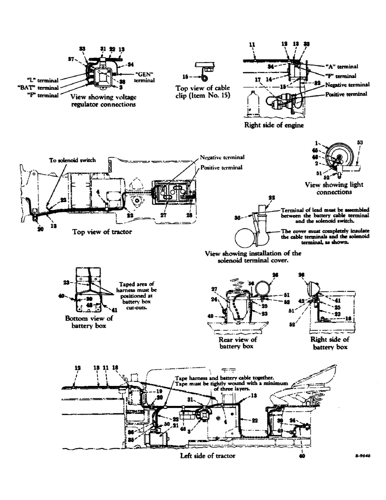 Схема запчастей Case IH 400-SERIES - (139) - ELECTRICAL SYSTEM-CARBURETED ENGINE, STARTING & LIGHTING, BATTERY IGNITION, 6 VOLT (06) - ELECTRICAL SYSTEMS